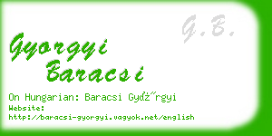 gyorgyi baracsi business card